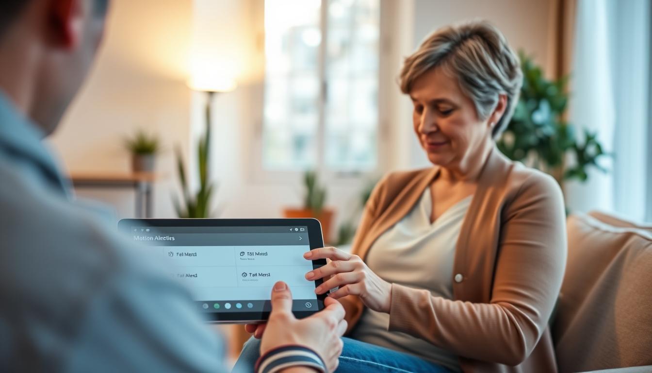 Motion alerts for caregivers